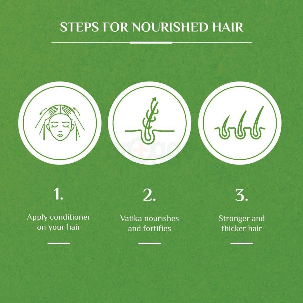 Vatika Naturals Hair Fall Control Conditioner with Cactus & Gergir for Weak Hair, Prone to Hair Fall  