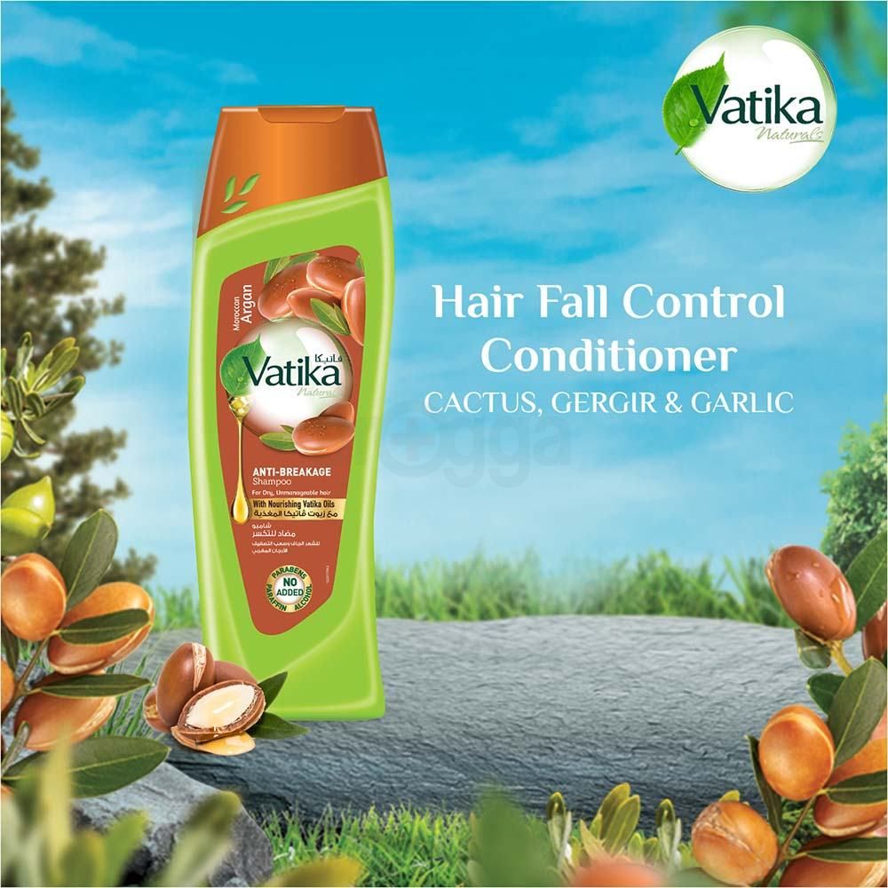 Vatika Naturals Anti-Breakage Shampoo with Nourishing Vatika Oils for Dry, Unmanageable Hair  