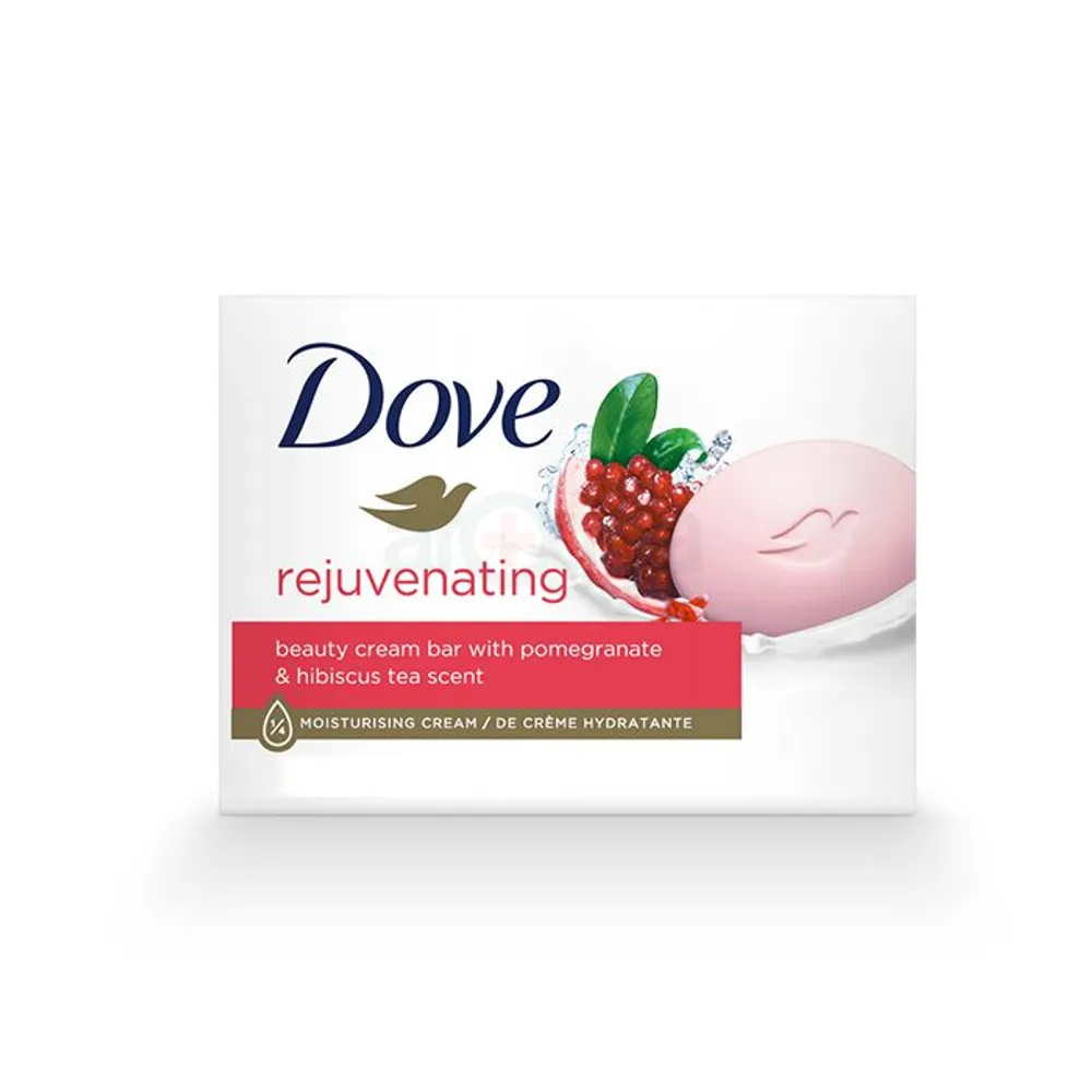 Dove Rejuvinating Moisturizing Cream Beauty Bar Soap with Pomegranate & Hibiscus Tea Scent  
