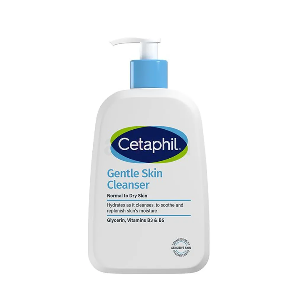 Cetaphil Gentle Skin Cleanser for Normal to Dry Skin with Glycerin, Vitamins B3 & B5  