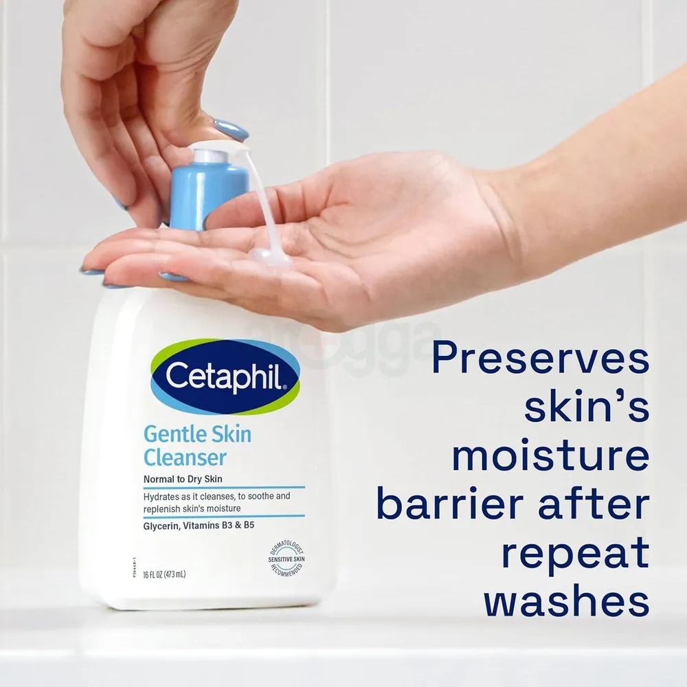 Cetaphil Gentle Skin Cleanser for Normal to Dry Skin with Glycerin, Vitamins B3 & B5  