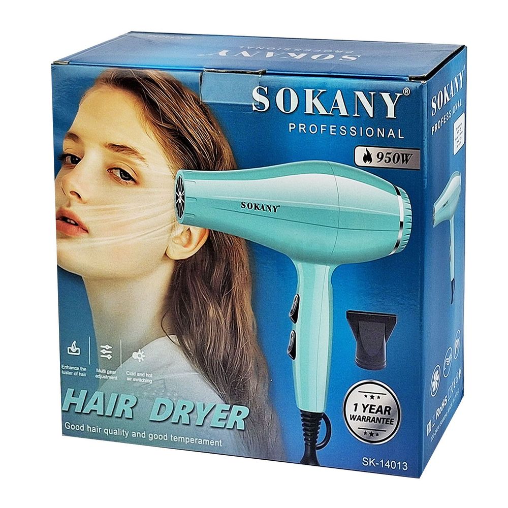 Sokany SK-14013 Professional Hair Dryer - 950W for Women  
