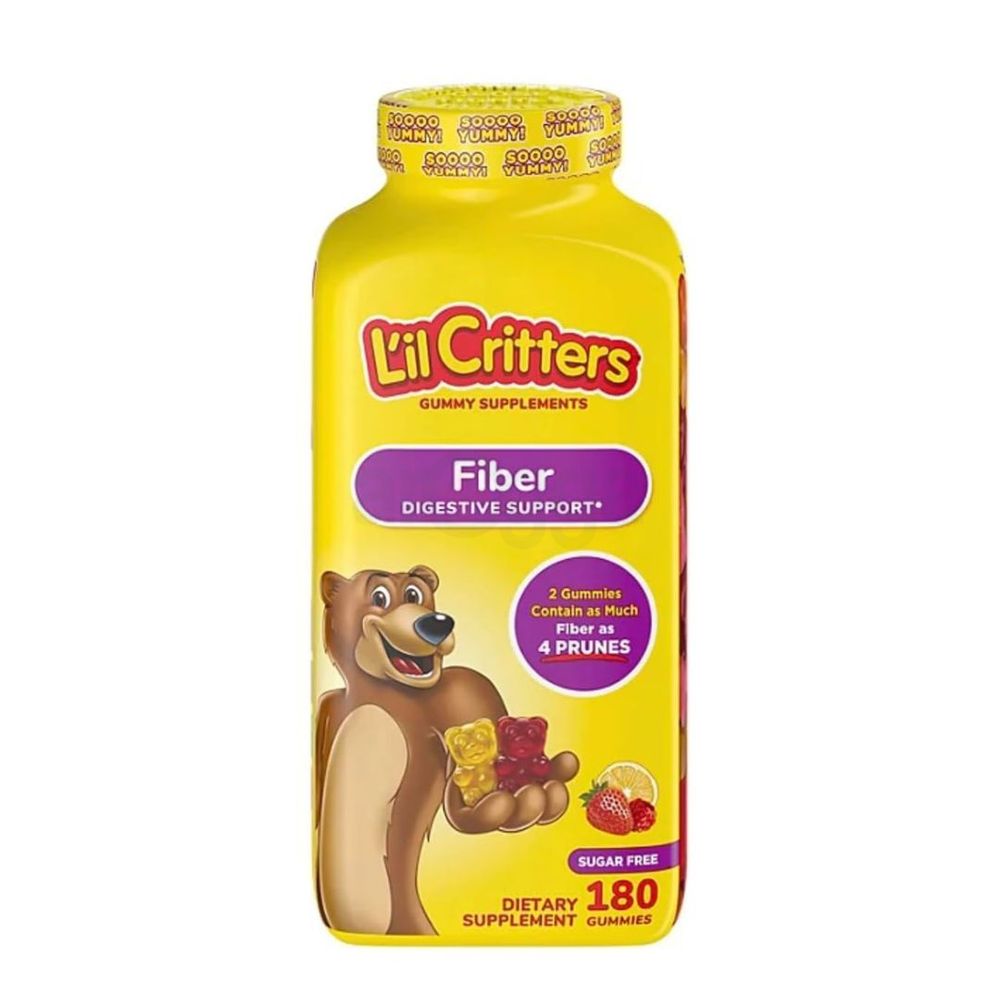 L'il Critters Fiber Gummies, Sugar Free - 180 Count  