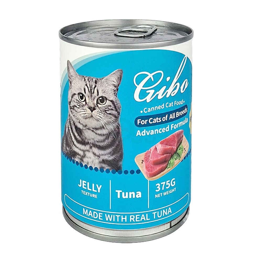 GIBO "375g Cat Can Food TunaFlavor (Jelly)"  