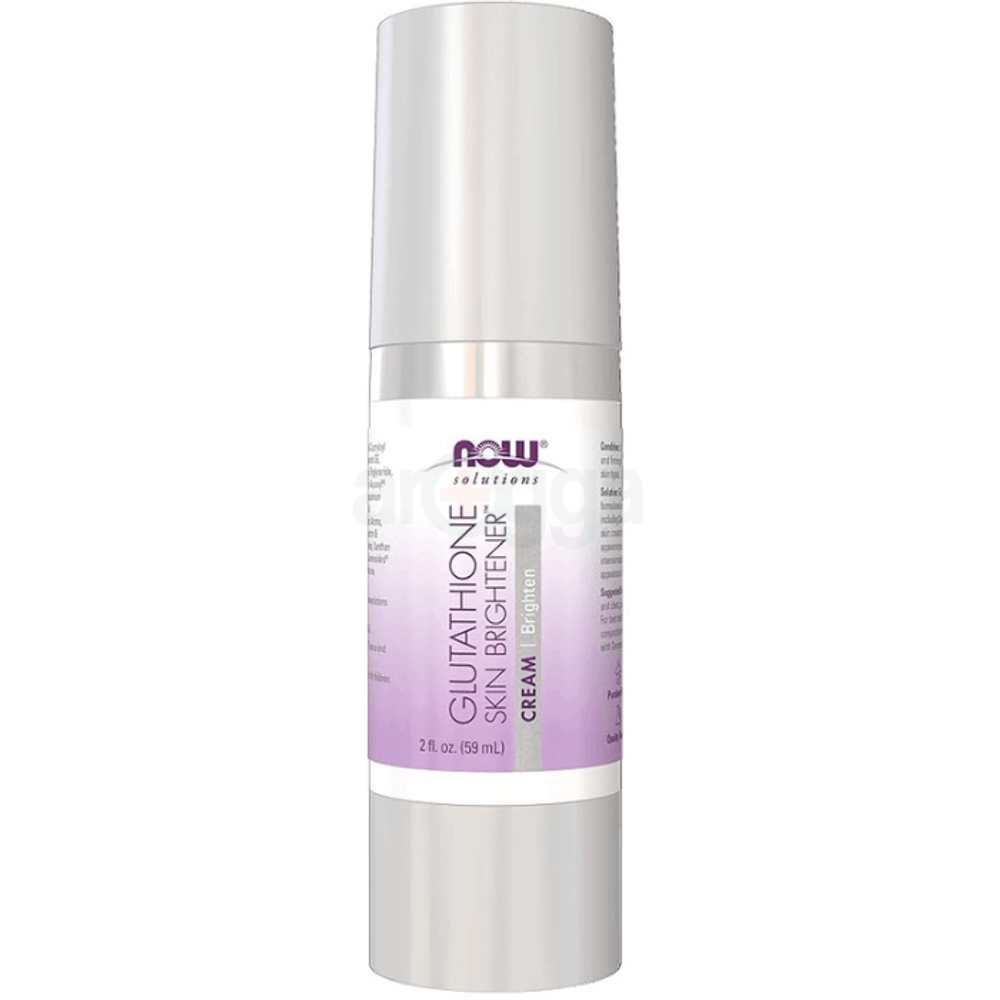 NOW Foods Solutions Glutathione Skin Brightener Cream, Firming and Nourishing, Suitable For All Skin Types, 2-Ounce  