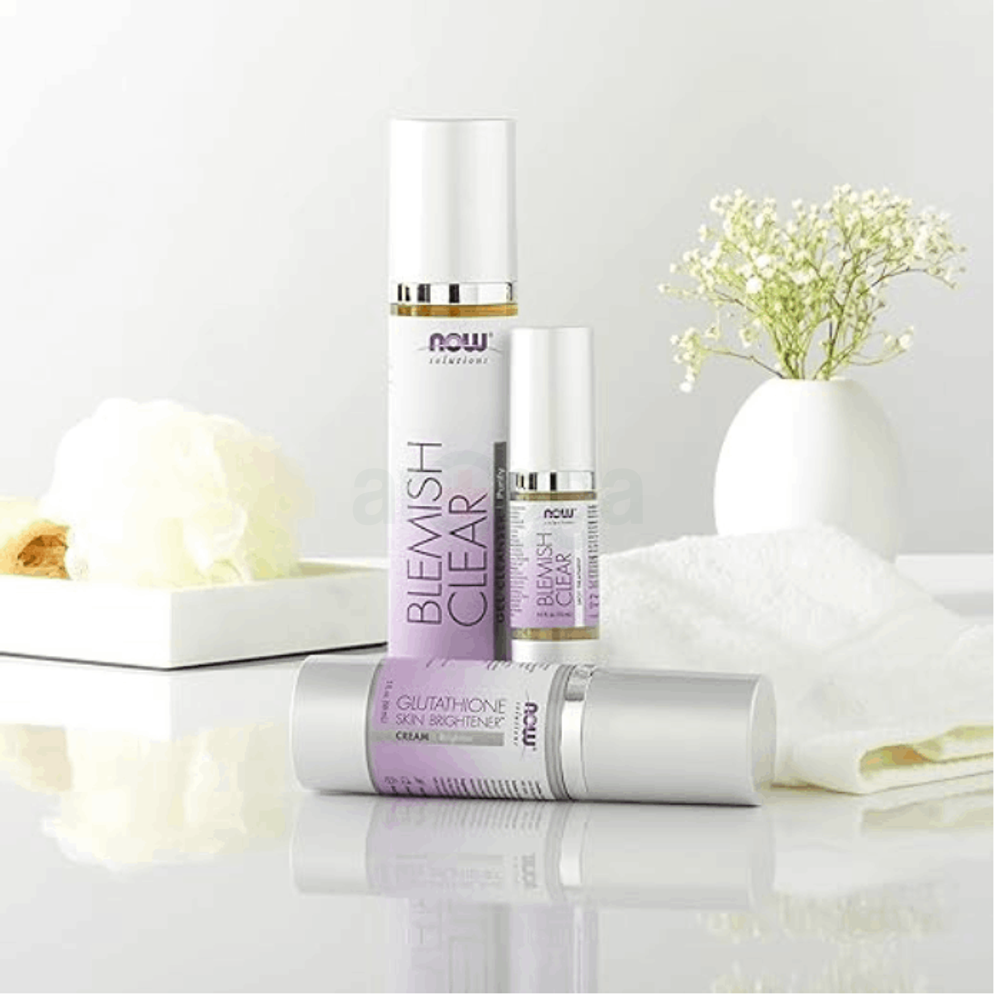 NOW Foods Solutions Glutathione Skin Brightener Cream, Firming and Nourishing, Suitable For All Skin Types, 2-Ounce  