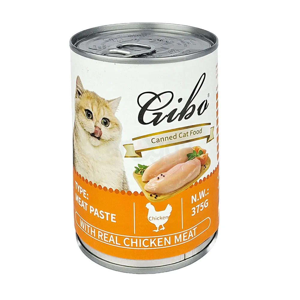 GIBO "375g Cat Can Food ChickenFlavor (MEAT PASTE)"  