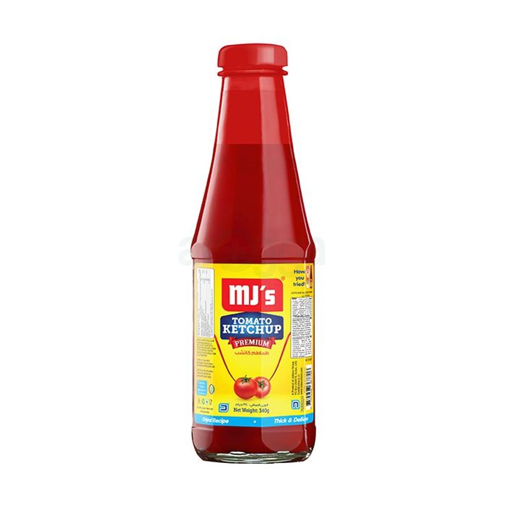 MJ's Tomato Ketchup Premium 340g (Glass Bottle)  