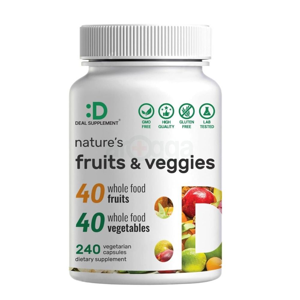 Deal Supplement Fruits & Veggies Supplement - 240 Veg Capsules  