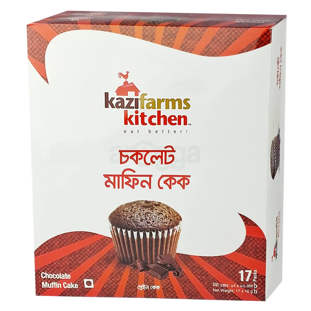 Kazifarms Chocolate Muffin Cake Gift Box (16gm*17Pack)  