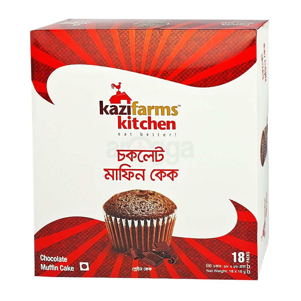 Kazifarms Chocolate Muffin Cake Gift Box (18gm*17Pack)  