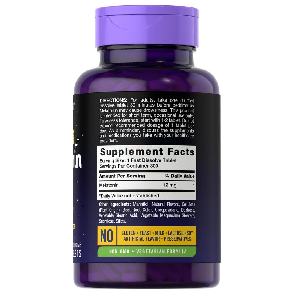 Carlyle Melatonin 12mg - 300 Tablets  