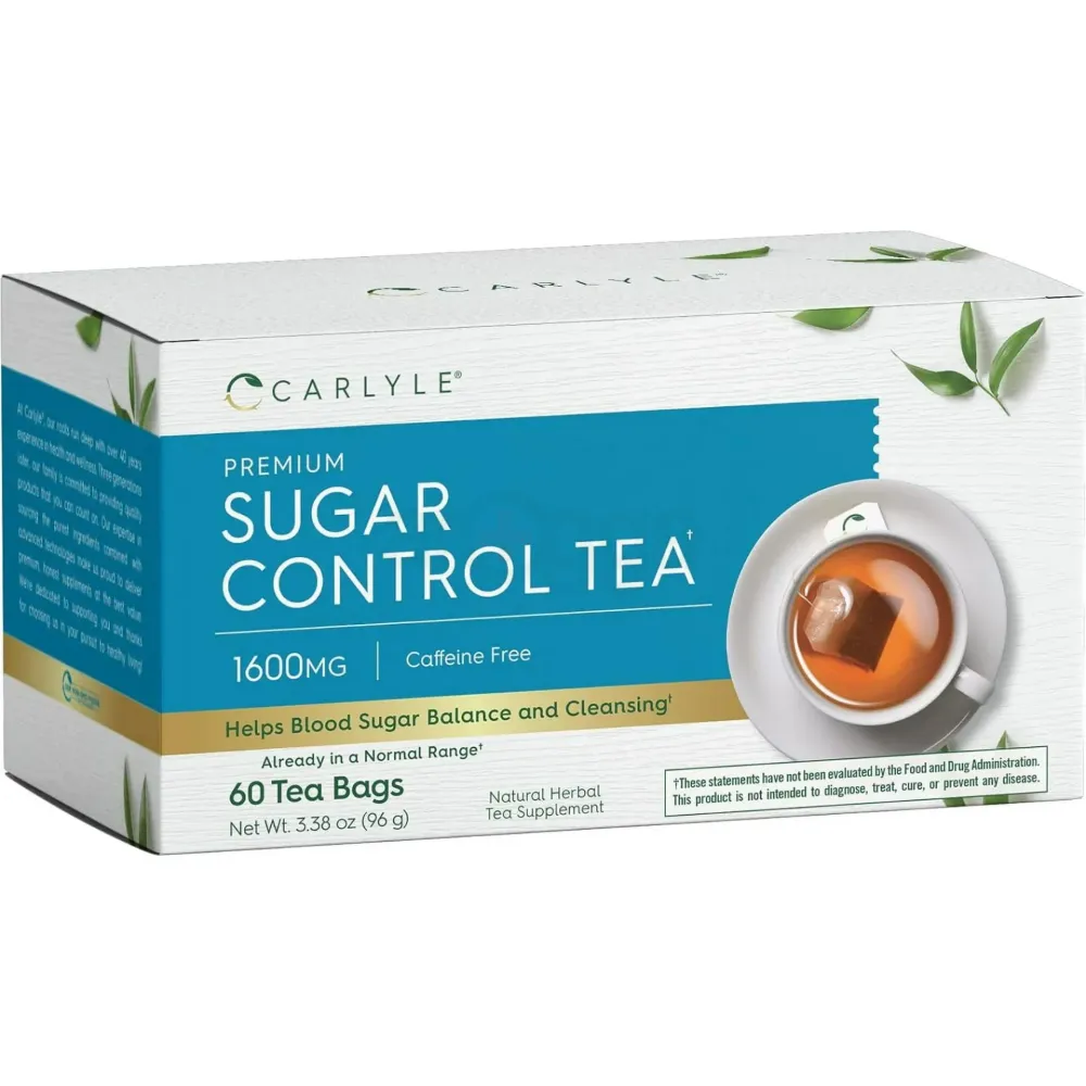 Carlyle Sugar Control Tea 1600mg - 60 Tea Bags  