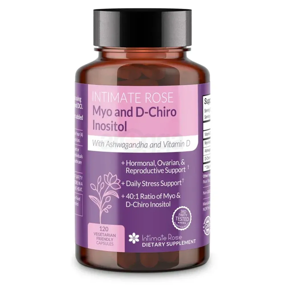 Intimate Rose Myo-Inositol & D-Chiro Inositol 120 Veg Capsules  