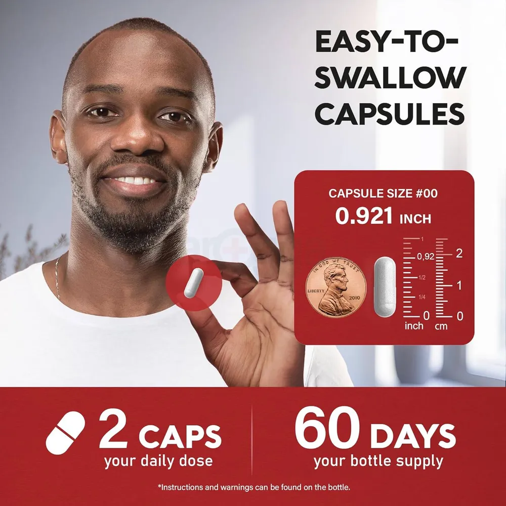 Nutra Harmony Korean Panax Ginseng 10:1 Extract 15000mg -120 Capsules  