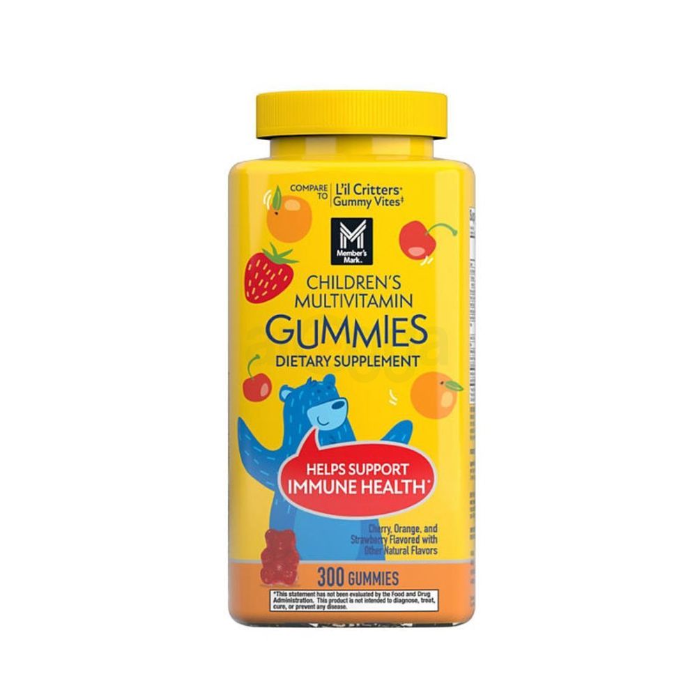 Member's Mark Children's Multivitamin Gummies, Assorted Fruit Flavors, 300 ct.  
