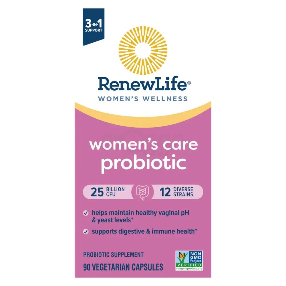 Renew Life Women's Care 25B Probiotic, 90 Count Delayed-Release Vegetarian Capsules  