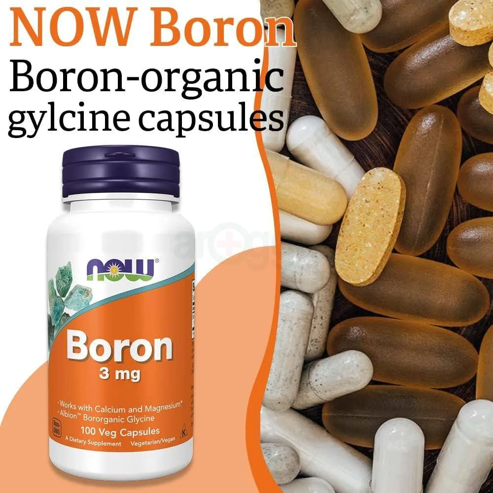 NOW Boron - 3mg - 100 Capsules  