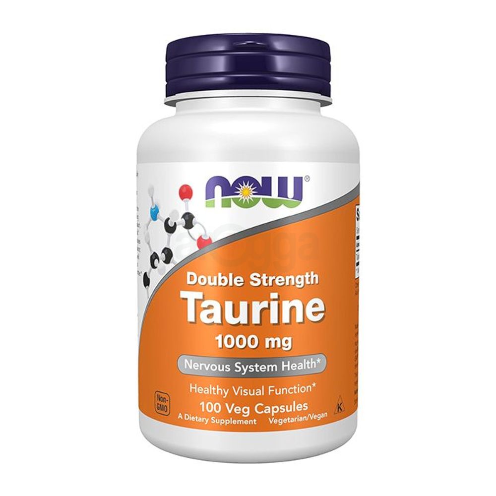 NOW Taurine - 1,000mg - 100 Veg Capsules  