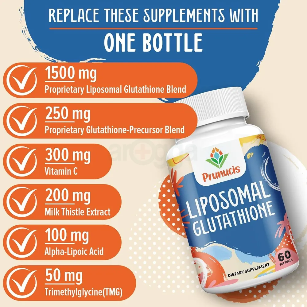 Prunucis Liposomal Glutathione 2400mg - 60 Capsules  