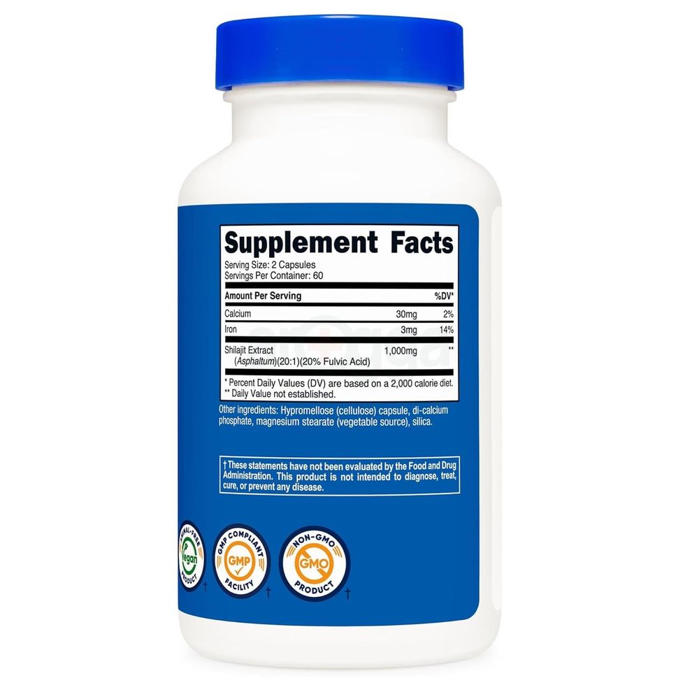 Nutricost Shilajit 1000mg- 120 Capsules  