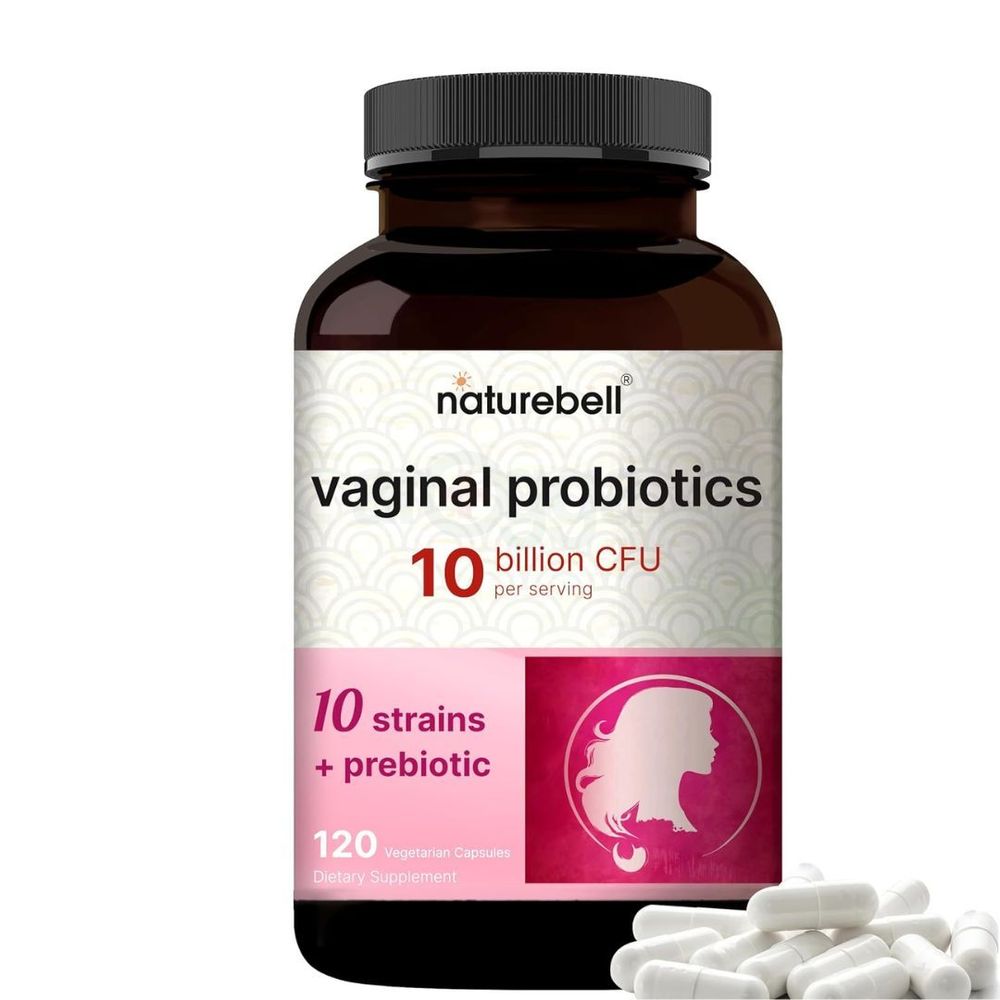 NatureBell Vaginal Probiotics 10 Billion CFU - 120 Veg Capsules  