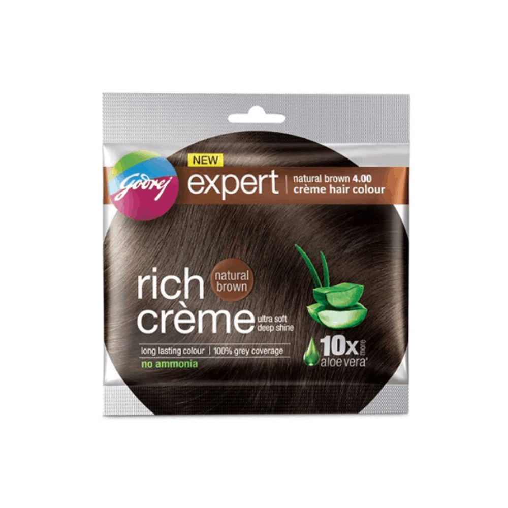 Godrej Expert Natural Brown 4.00 Creme Hair Colour  