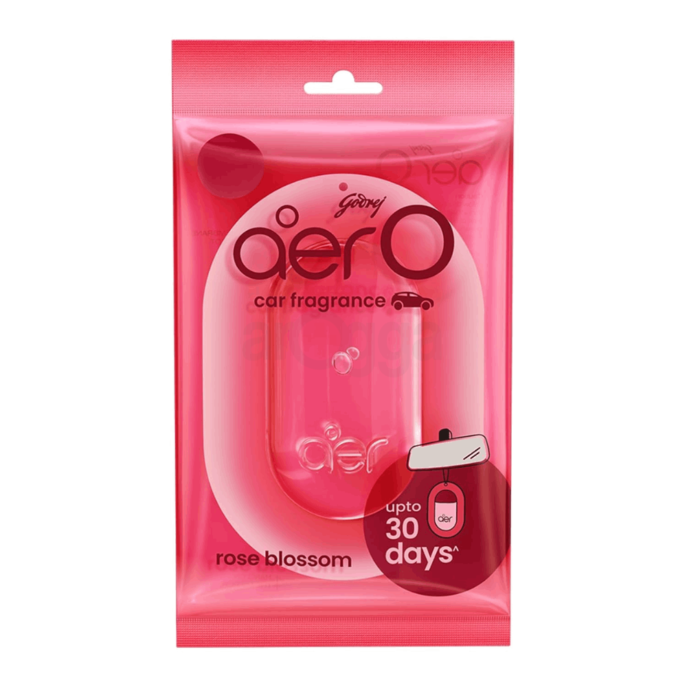 Godrej Aer O Hanging Car Gel Air Freshener Rose Blossom (7.5gm)  