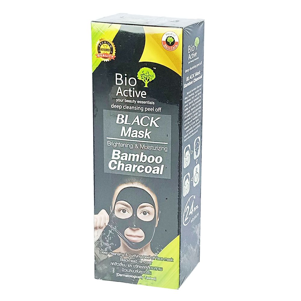 Bio Active Black Mask Brightening & Moisturizing Bamboo Charcoal Cleansing Wash90gm  