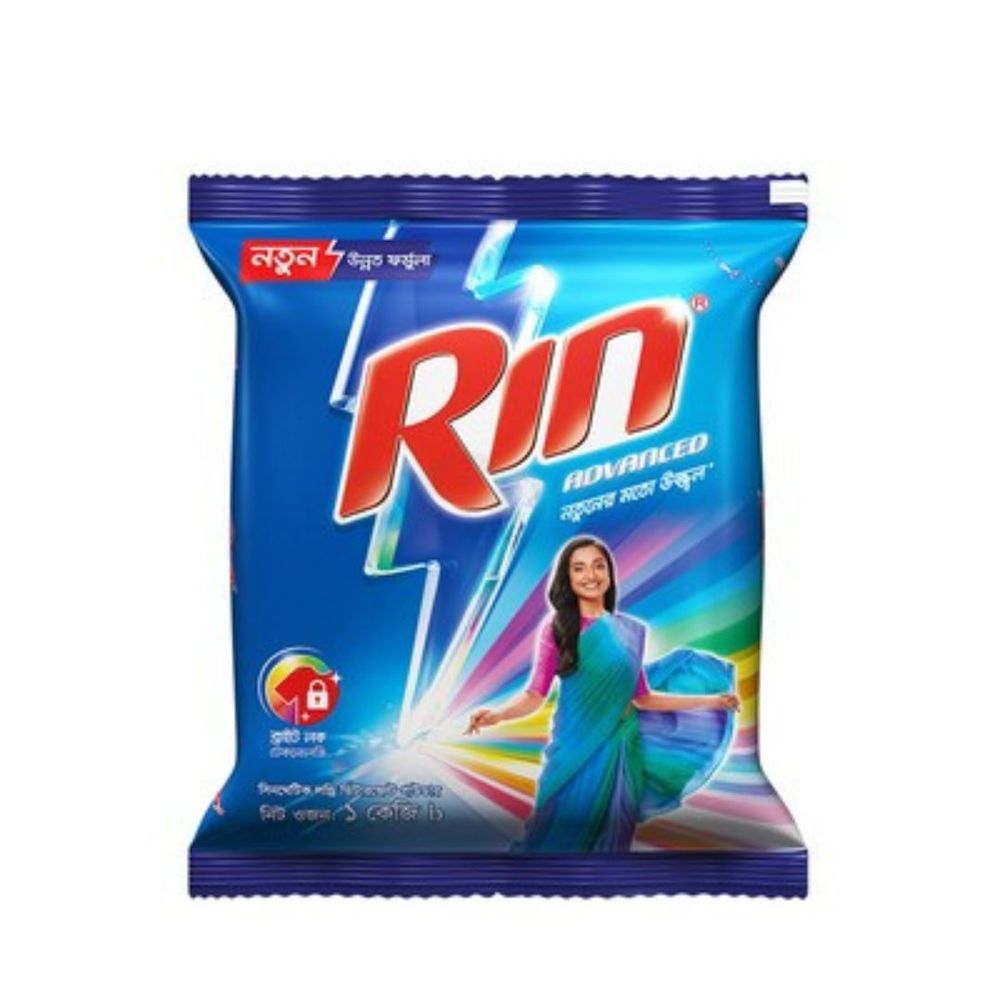 Rin Advanced Synthetic Laundry Detergent Powder 1kg  