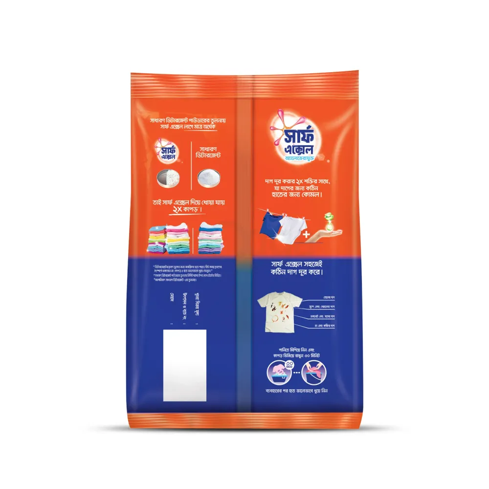 Surf Excel Synthetic Laundry Detergent Powder 1kg (Vim Liquid Dishwash 225ml Pouch Free)  