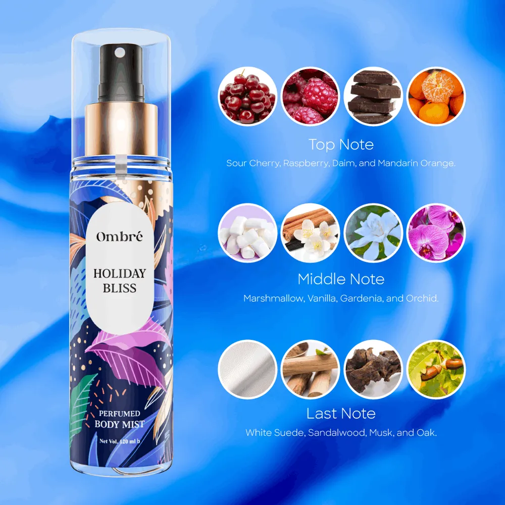 Ombre Perfumed Body Mist - Holiday Bliss  