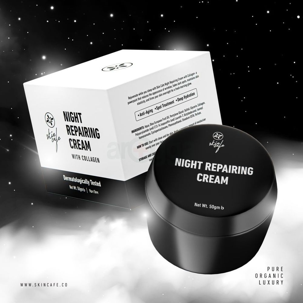 Skin Cafe Night Reparing Cream With Collagen 50g  