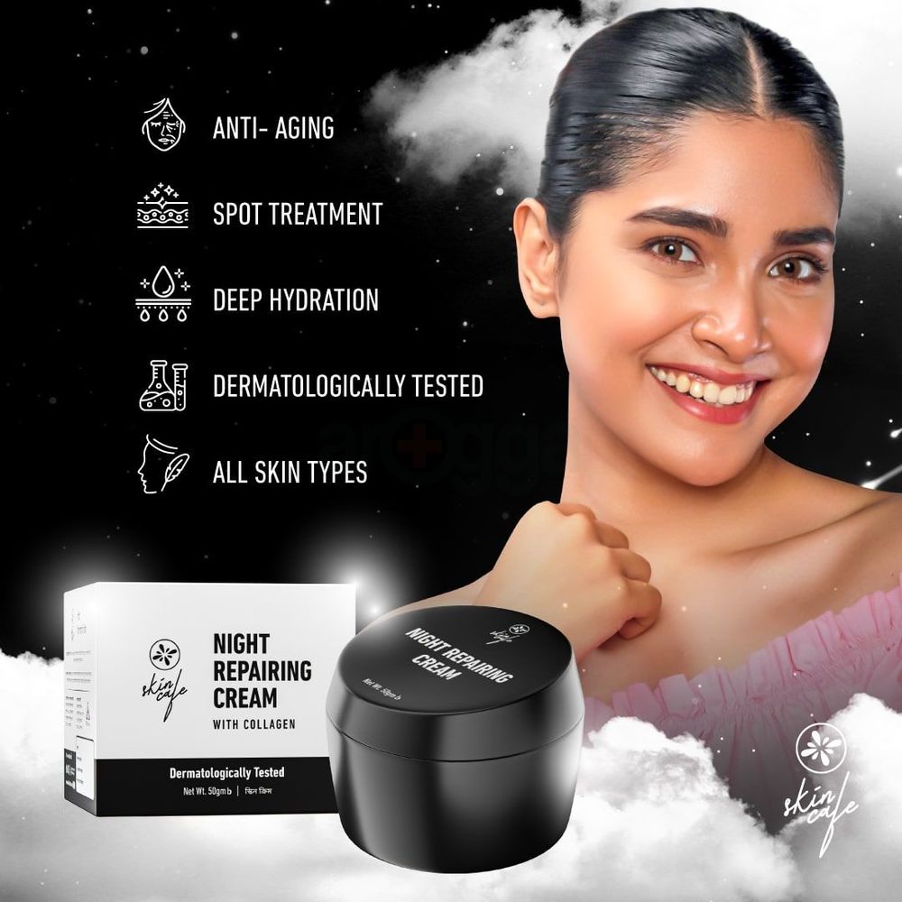 Skin Cafe Night Reparing Cream With Collagen 50g  