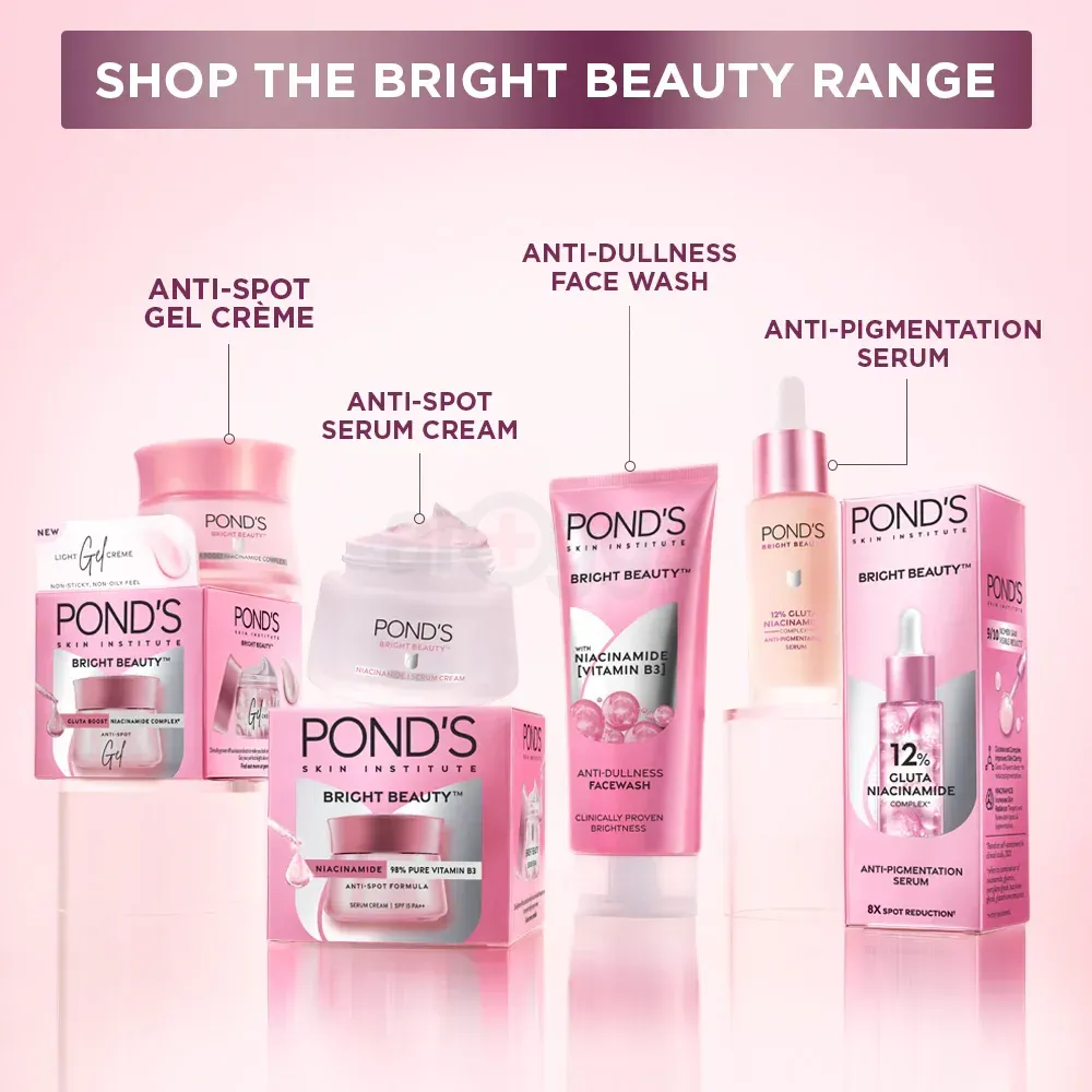 Pond's Bright Beauty Serum Cream with Niacinamide & 98% Pure Vitamin B3 SPF 15 PA++  