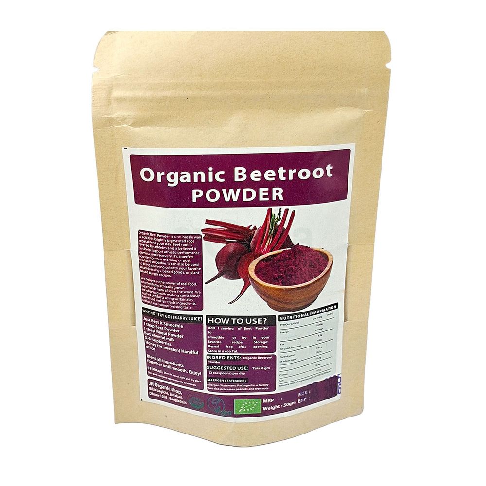 Organic Beetroot Powder 50gm (JR Organic Shop)  