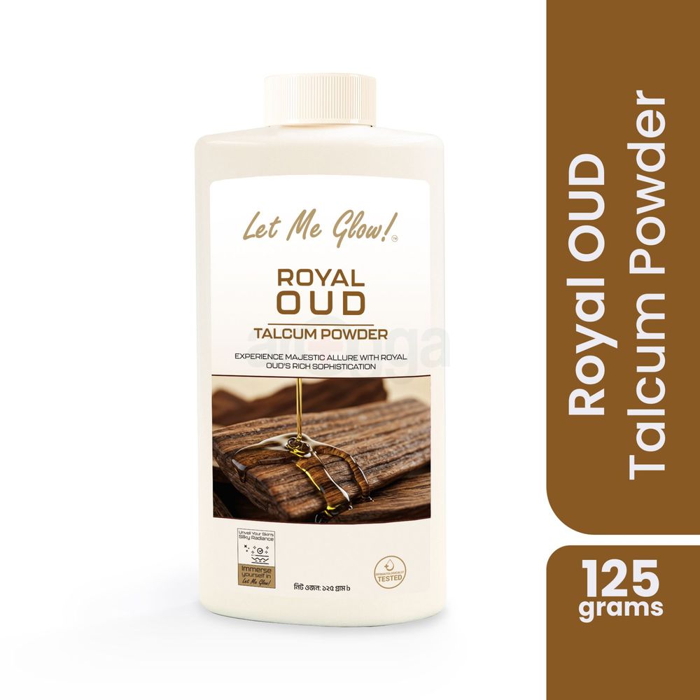 Let Me Glow! Royal OUD Talcum Powder 125g  