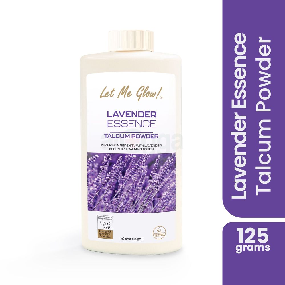Let Me Glow! Lavender Essence Talcum Powder 125g  