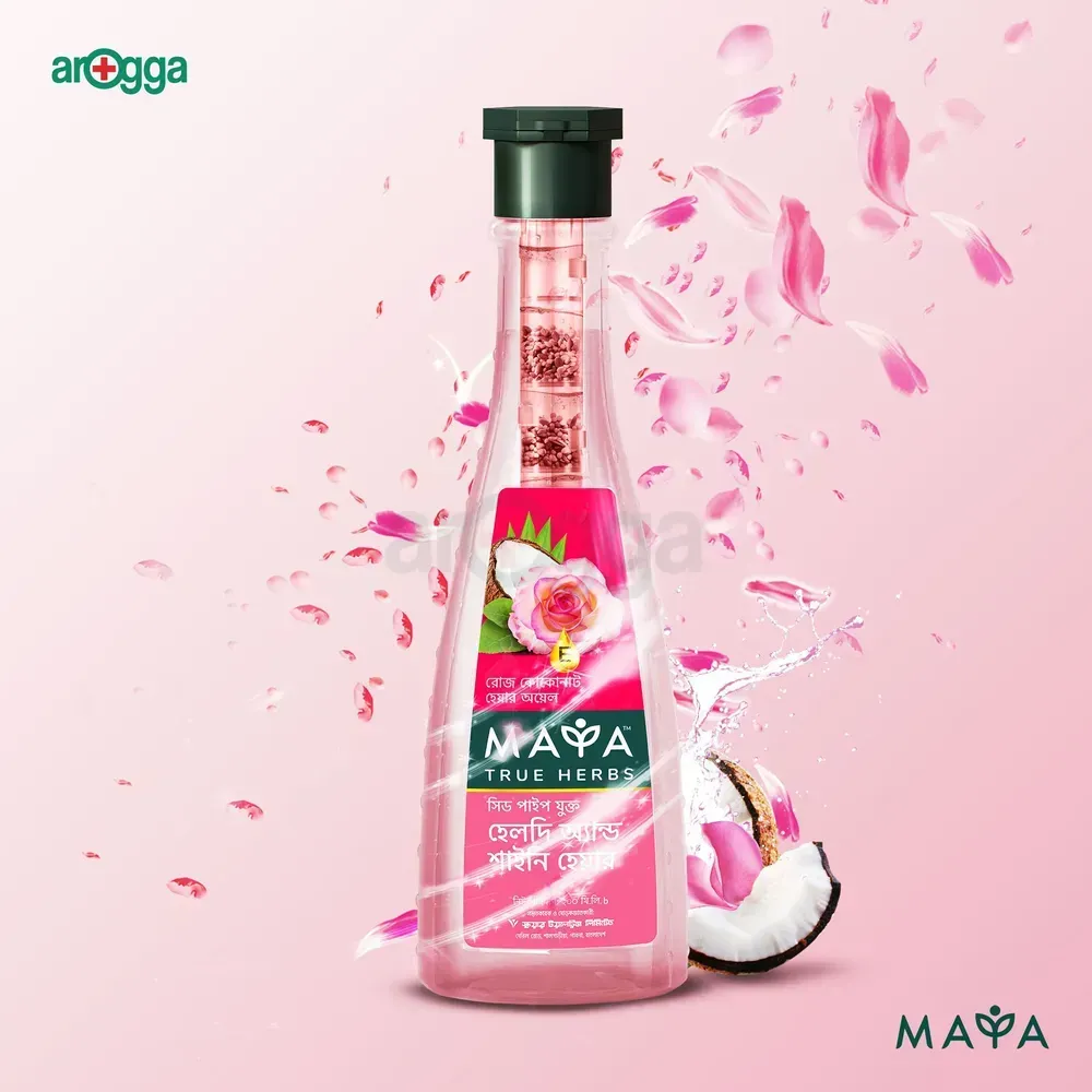 Maya True Herbs Rose Coconut Hair Oil - 200ml  