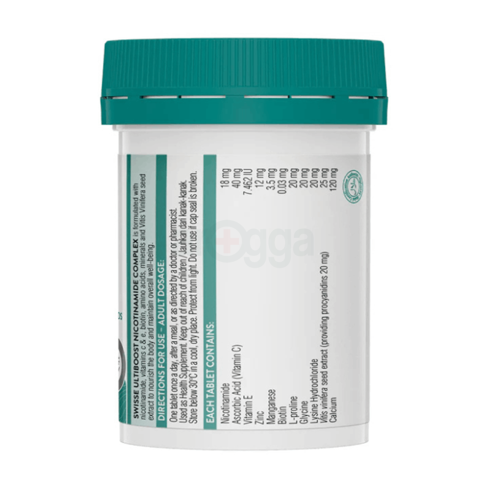 Swisse Ultiboost Nicotinamide Complex 30 Tablets   