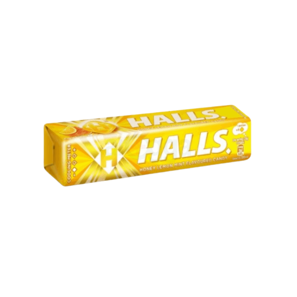 Halls Honey-Lemon Flavored Candy 34gm  