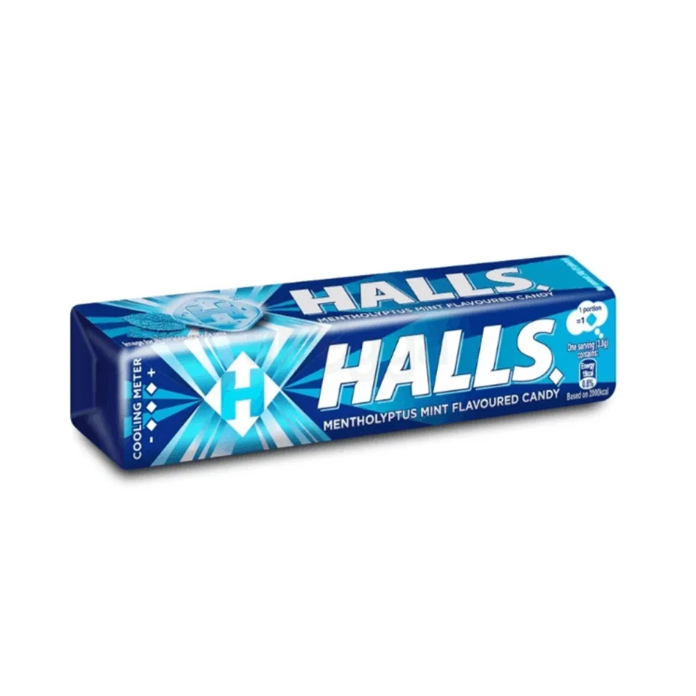 Halls Mentholyptus Flavored Candy 34g  