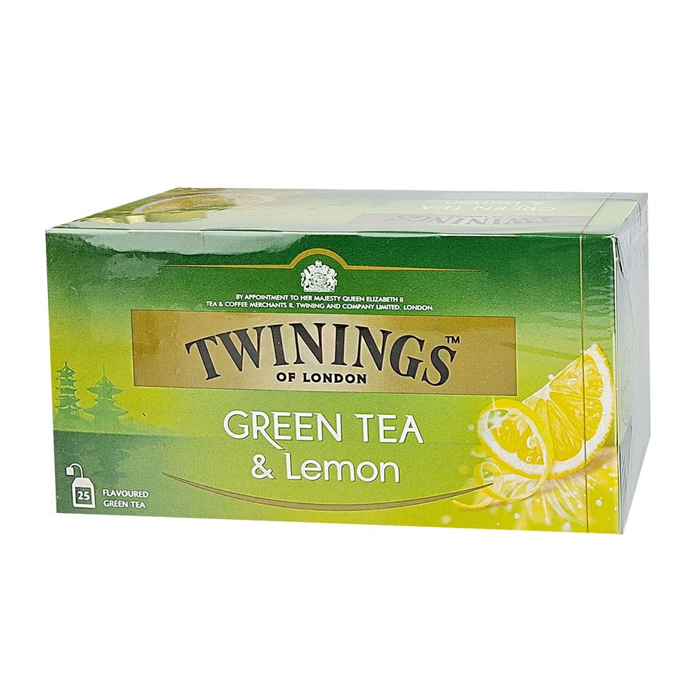 Twinings Of London Green And Lemon Tea, 25 Tea Bags Pack  