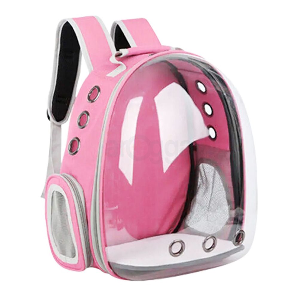 Pet Carrier Bag Portable Pet Outdoor Travel Backpack Pink Color T-4  