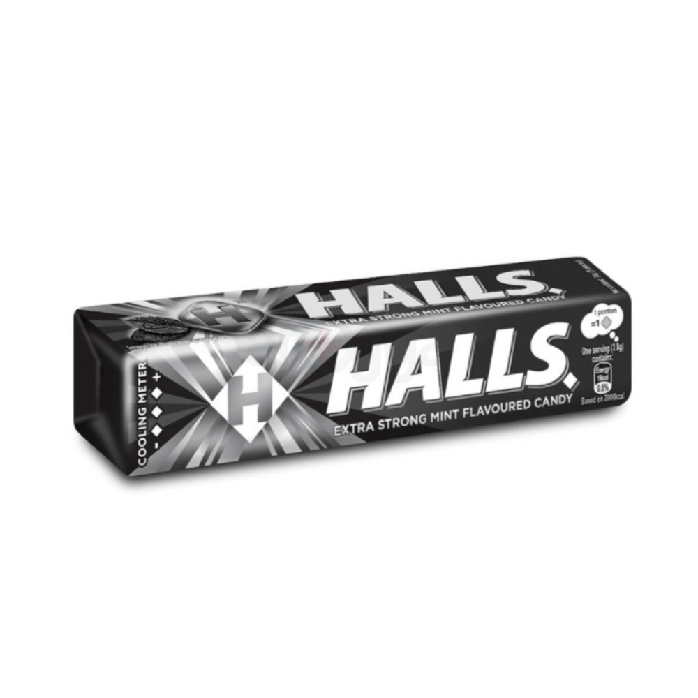 Halls Extra Strong Mint Flavored Candy 34gm  