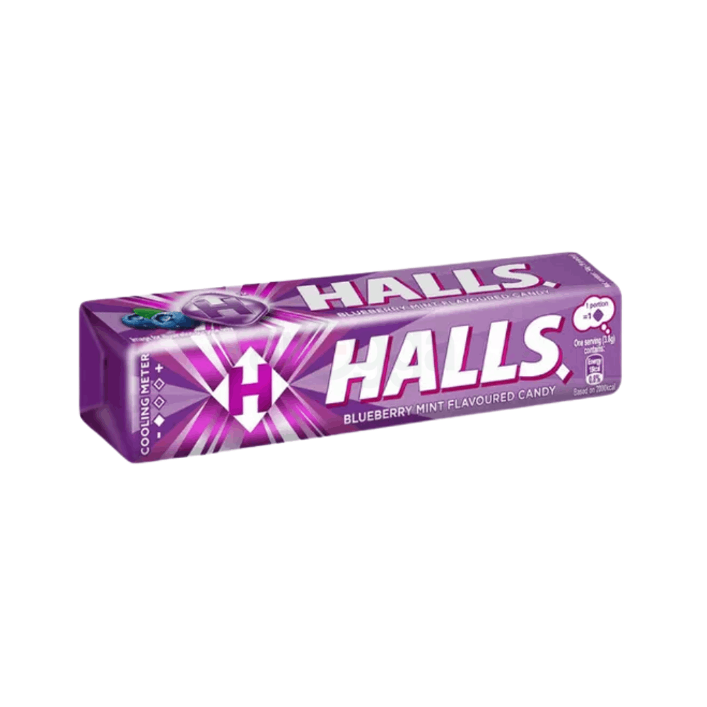 Halls Blueberry Flavored Candy 34gm  