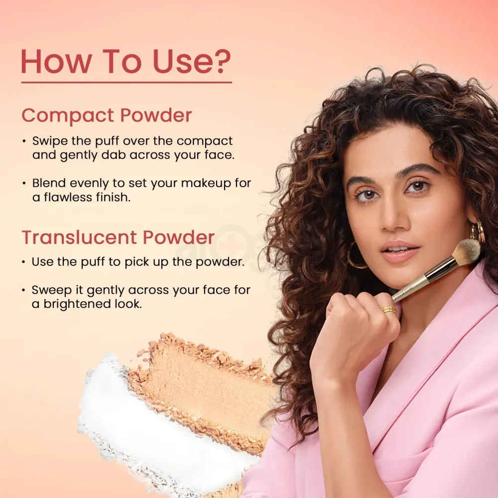 Swiss Beauty Matte & Set Duo Oil Free Compact Powder - Ivory 01  