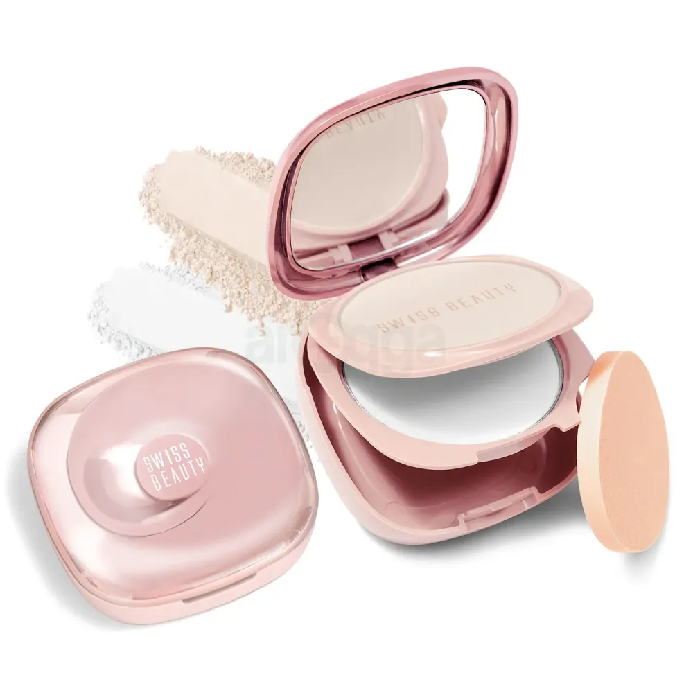 Swiss Beauty Matte & Set Duo Oil Free Compact Powder - Ivory 01  