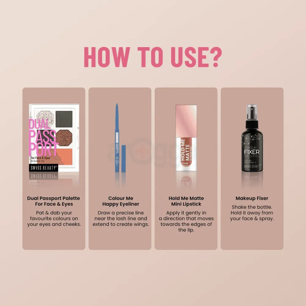 Swiss Beauty Vanity Box Mixed Color Medium Size - Multicolor  