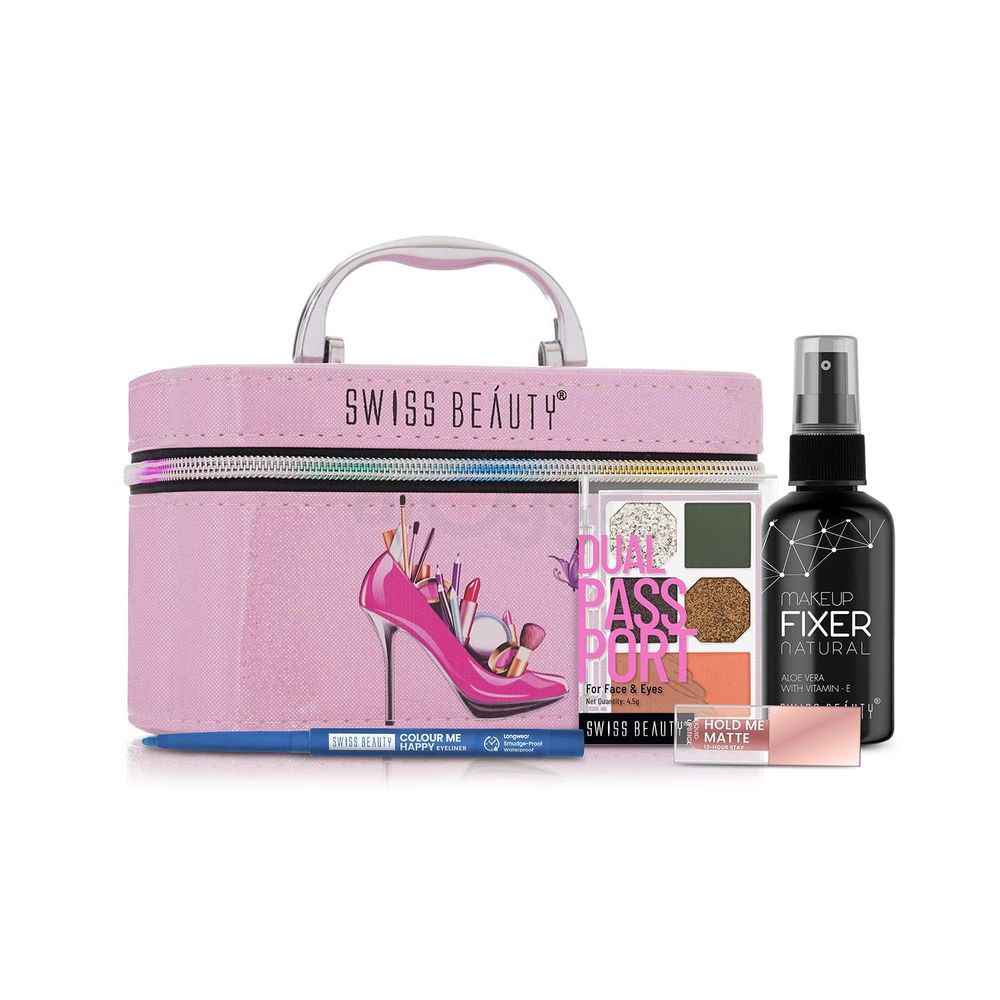 Swiss Beauty Vanity Box Mixed Color Medium Size - Multicolor  